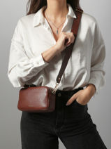 Cross Body Tas Tradition Leder Etrier Bruin tradition ETRA141S-vue-porte